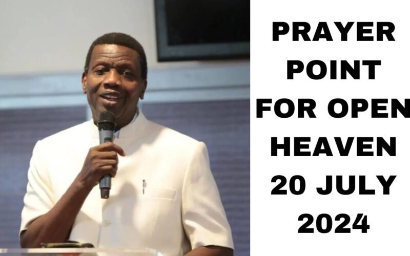 Prayer Point on Open Heaven 20 July 2024