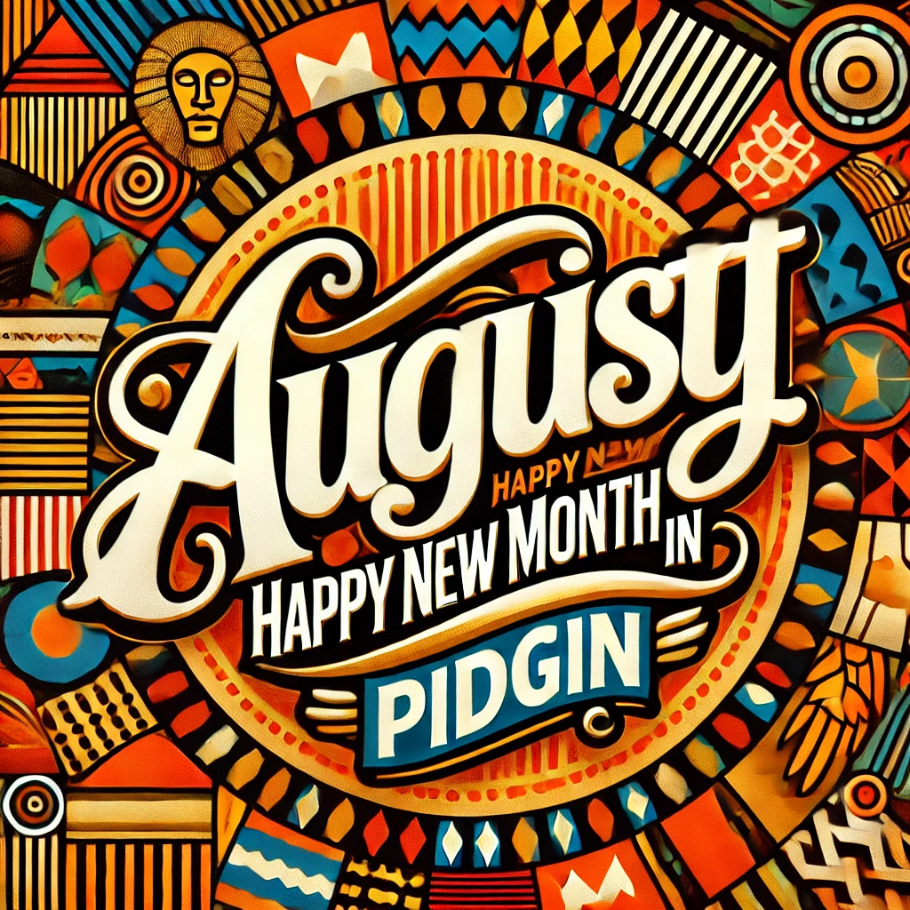 August Happy New Month Quotes in Pidgin