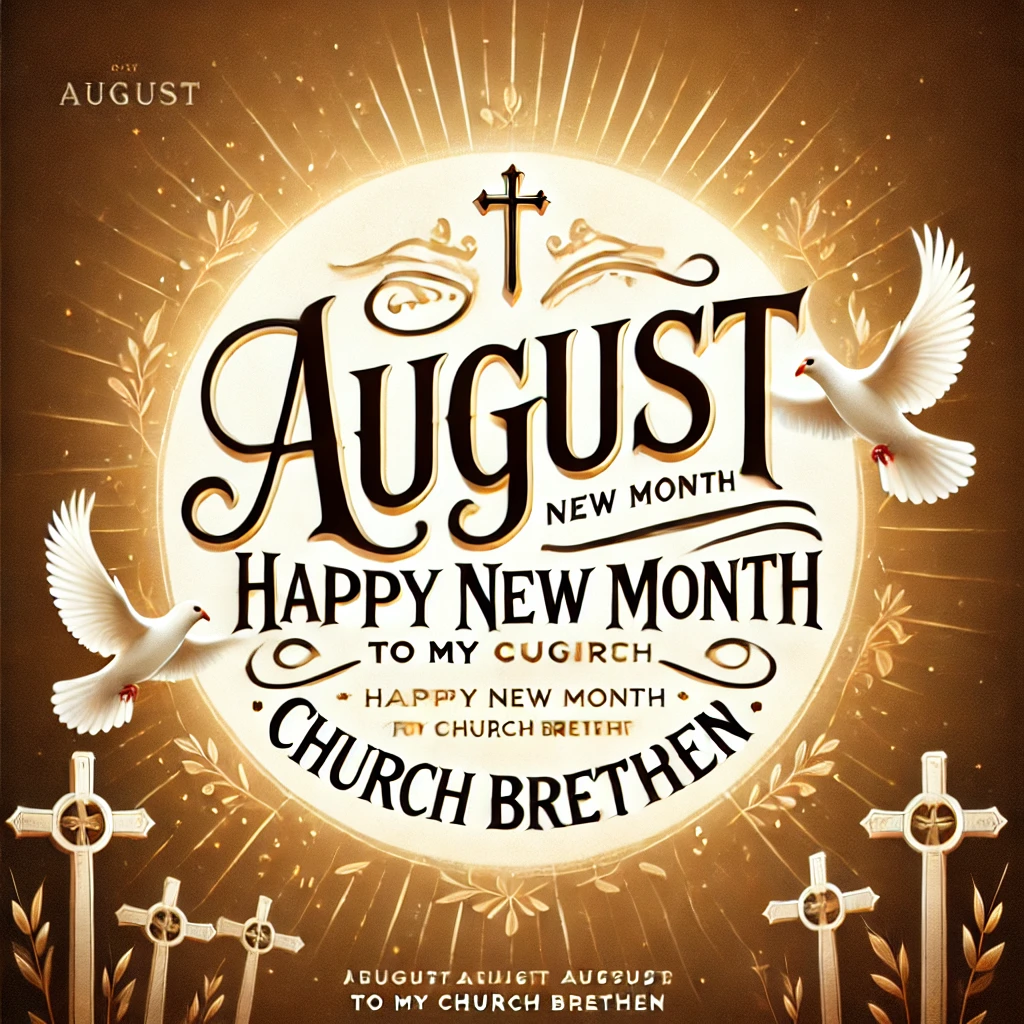 August Happy New Month Quotes to My Church Brethren