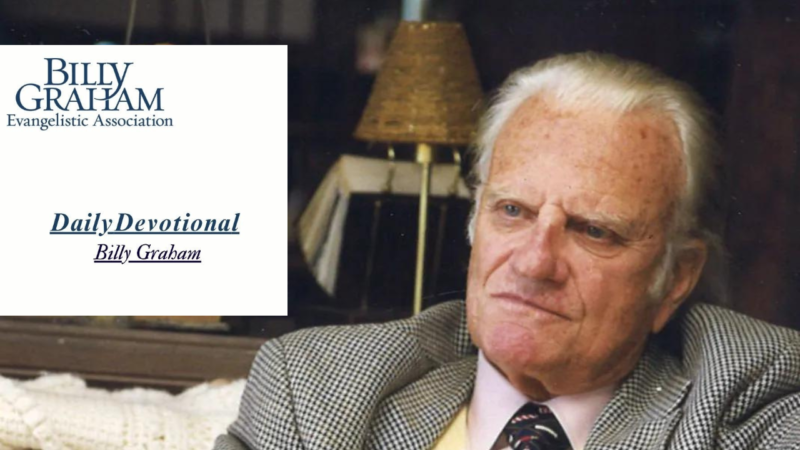 Billy Graham Daily Devotional 3 August 2024: Sufficient to Save