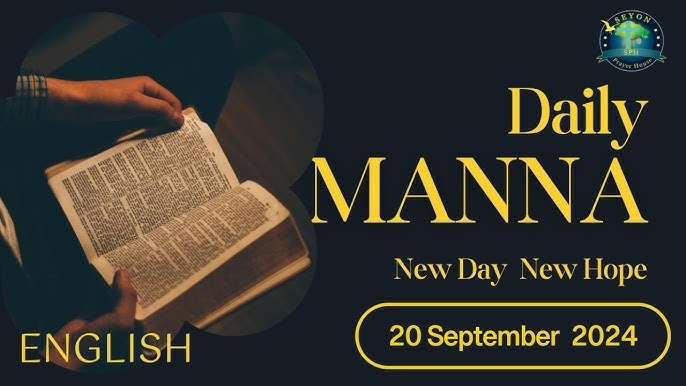 Daily Manna 20 September 2024