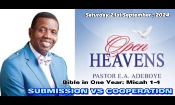 Open Heaven 21 September 2024